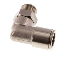 Codo de 90 grados 14mm x R3/8'' con rosca macho Latón NBR Giratorio