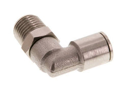 Codo de 90 grados de 8mm x R1/4'' con rosca macho de latón FKM giratorio [2 piezas]