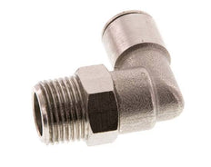 Codo de 90 grados 10mm x R3/8'' con rosca macho latón FKM giratorio