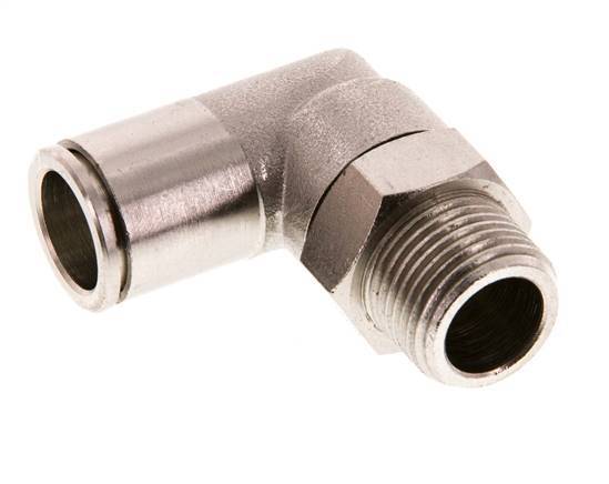Codo de 90 grados 12mm x R3/8'' con rosca macho Latón FKM Giratorio