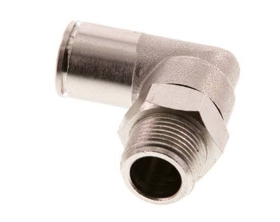 Codo de 90 grados 12mm x R3/8'' con rosca macho Latón FKM Giratorio