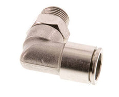Codo de 90 grados 14mm x R3/8'' con rosca macho Latón FKM Giratorio