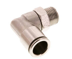 Codo de 90 grados 14mm x R3/8'' con rosca macho Latón FKM Giratorio