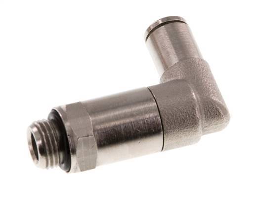 Codo de 90 grados de 4mm x G1/8'' con rosca macho de latón NBR giratorio [2 piezas]