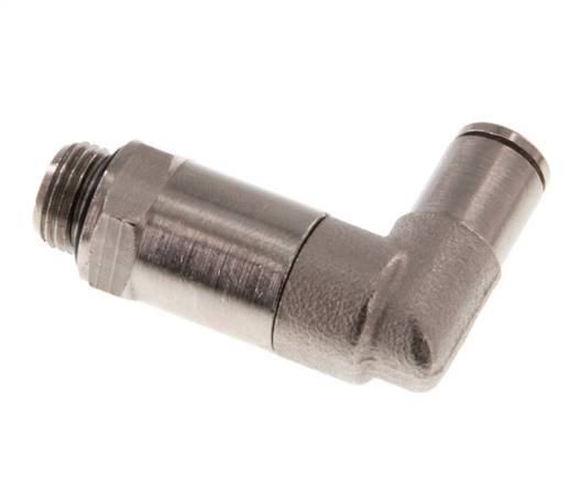 Codo de 90 grados de 4mm x G1/8'' con rosca macho de latón NBR giratorio [2 piezas]