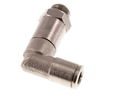 Codo de 6mm x G1/8'' de 90 grados con rosca macho de latón NBR con manguito largo giratorio [2 piezas]