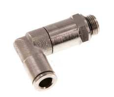 Codo de 6mm x G1/8'' de 90 grados con rosca macho de latón NBR con manguito largo giratorio [2 piezas]