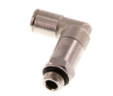 Codo de 6mm x G1/8'' de 90 grados con rosca macho de latón NBR con manguito largo giratorio [2 piezas]