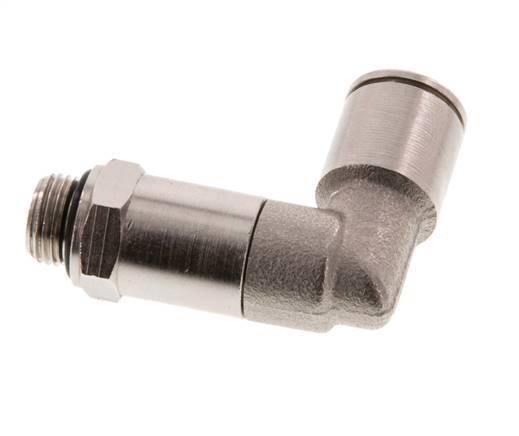 Codo de 90 grados de 8mm x G1/8'' con rosca macho de latón NBR giratorio [2 piezas]