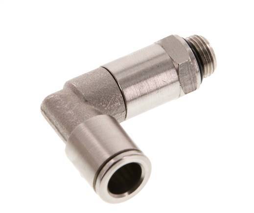 Codo de 90 grados de 8mm x G1/8'' con rosca macho de latón NBR giratorio [2 piezas]