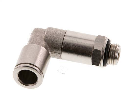 Codo de 90 grados de 8mm x G1/8'' con rosca macho de latón NBR giratorio [2 piezas]