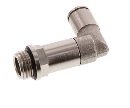 6mm x G1/4'' Codo de 90 grados con rosca macho latón NBR manguito largo giratorio [2 piezas]