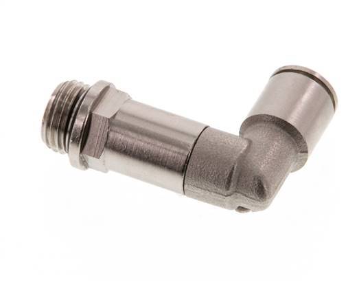 Codo de 90 grados de 8mm x G1/4'' con rosca macho de latón NBR giratorio [2 piezas]