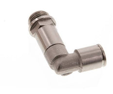 Codo de 90 grados de 8mm x G1/4'' con rosca macho de latón NBR giratorio [2 piezas]