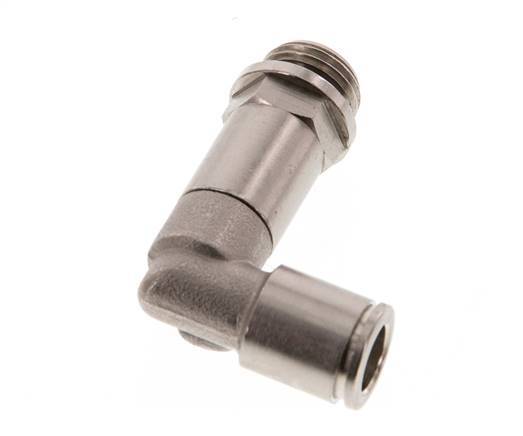 Codo de 90 grados de 8mm x G1/4'' con rosca macho de latón NBR giratorio [2 piezas]