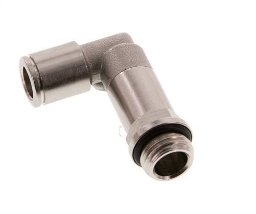 Codo de 90 grados de 8mm x G1/4'' con rosca macho de latón NBR giratorio [2 piezas]