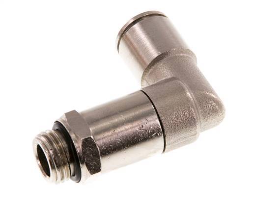 Codo de 90 grados 10mm x G1/4'' con rosca macho Latón NBR Manguito largo giratorio