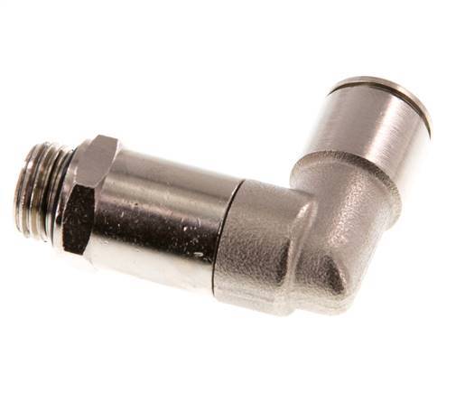 Codo de 90 grados 10mm x G1/4'' con rosca macho Latón NBR Manguito largo giratorio