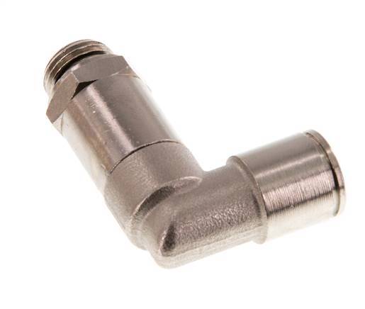 Codo de 90 grados 10mm x G1/4'' con rosca macho Latón NBR Manguito largo giratorio