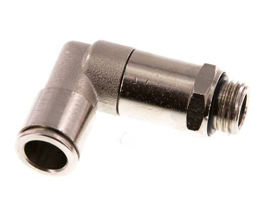 Codo de 90 grados 10mm x G1/4'' con rosca macho Latón NBR Manguito largo giratorio