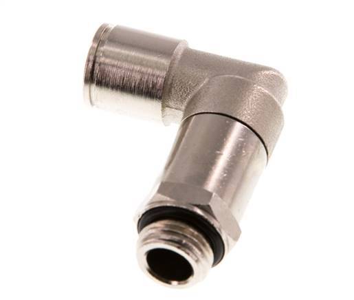 Codo de 90 grados 10mm x G1/4'' con rosca macho Latón NBR Manguito largo giratorio