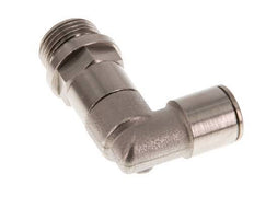 Codo de 90 grados 10mm x G3/8'' con rosca macho Latón NBR Manguito largo giratorio