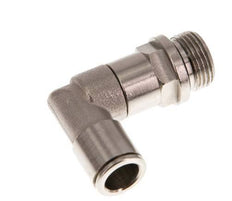 Codo de 90 grados 10mm x G3/8'' con rosca macho Latón NBR Manguito largo giratorio