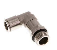 Codo de 90 grados 10mm x G3/8'' con rosca macho Latón NBR Manguito largo giratorio