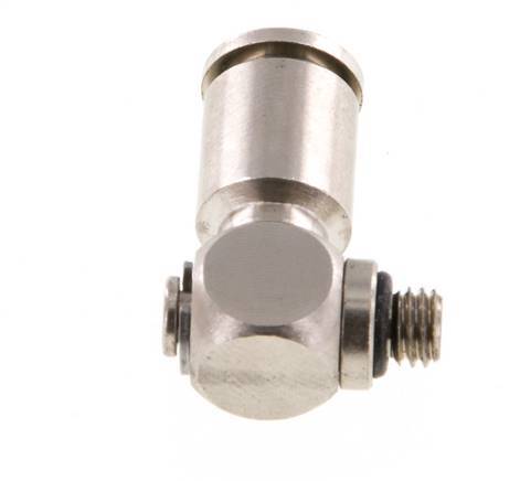 Codo de 5mm x M 5 90deg Racor en L con rosca macho Latón NBR Giratorio