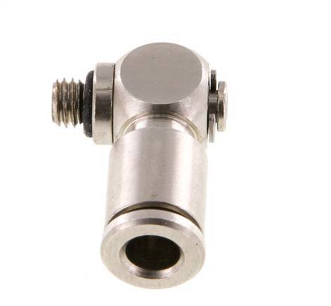 Codo de 5mm x M 5 90deg Racor en L con rosca macho Latón NBR Giratorio