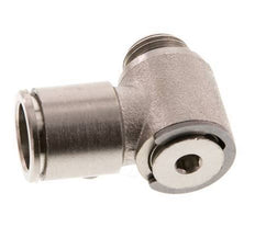 12mm x G3/8'' 90deg Elbow L-shape Push-in Fitting with Male Threads Brass NBR Rotatable