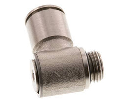 12mm x G3/8'' 90deg Elbow L-shape Push-in Fitting with Male Threads Brass NBR Rotatable