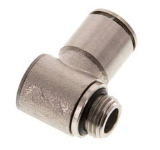 12mm x G3/8'' 90deg Elbow L-shape Push-in Fitting with Male Threads Brass NBR Rotatable
