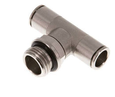 12mm x G1/2'' Inline Tee Push-in Fitting with Male Threads Brass NBR Rotatable