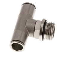 12mm x G1/2'' Inline Tee Push-in Fitting with Male Threads Brass NBR Rotatable