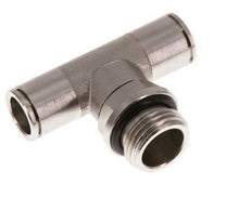 12mm x G1/2'' Inline Tee Push-in Fitting with Male Threads Brass NBR Rotatable