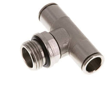 12mm x G1/2'' Inline Tee Push-in Fitting with Male Threads Brass NBR Rotatable