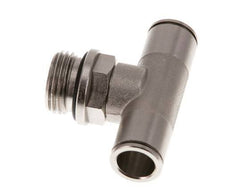 12mm x G1/2'' Inline Tee Push-in Fitting with Male Threads Brass NBR Rotatable