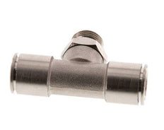14mm x G3/8'' Inline Tee Push-in Fitting with Male Threads Brass FKM Rotatable