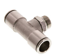 14mm x G3/8'' Inline Tee Push-in Fitting with Male Threads Brass FKM Rotatable
