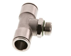 14mm x G3/8'' Inline Tee Push-in Fitting with Male Threads Brass FKM Rotatable