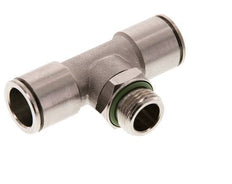 14mm x G3/8'' Inline Tee Push-in Fitting with Male Threads Brass FKM Rotatable