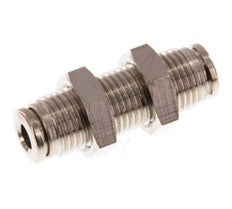 Racor de 4 mm de latón NBR Bulkhead [2 piezas]