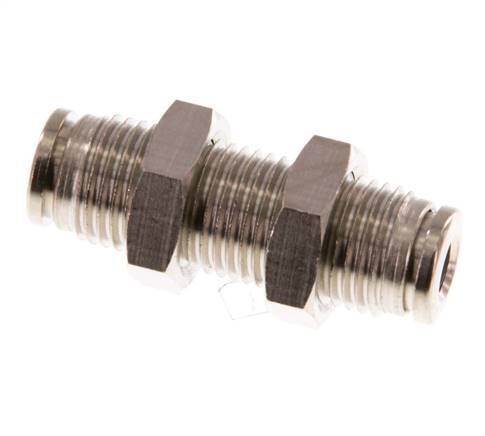 Racor de 4 mm de latón NBR Bulkhead [2 piezas]