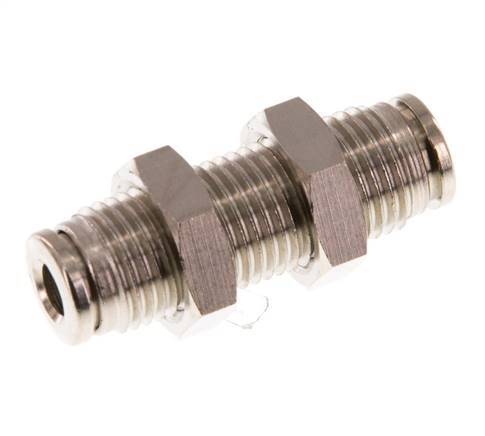Racor de 4 mm de latón NBR Bulkhead [2 piezas]