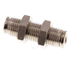 Racor de 4 mm de latón NBR Bulkhead [2 piezas]