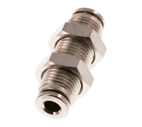 Racor de 4 mm de latón NBR Bulkhead [2 piezas]