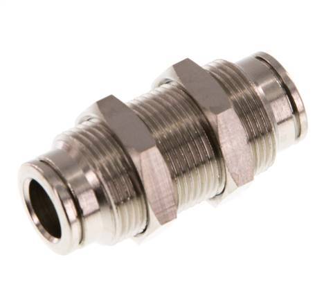 Racor rápido de 8 mm Pasamuros de latón NBR