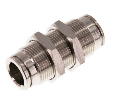 Racor rápido de 10 mm Pasamuros de latón NBR