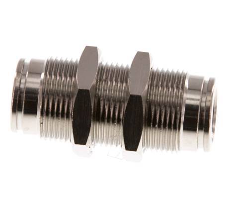 Racor rápido de 10 mm Pasamuros de latón NBR